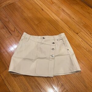We The Free Cream Waistband Mini Skirt
